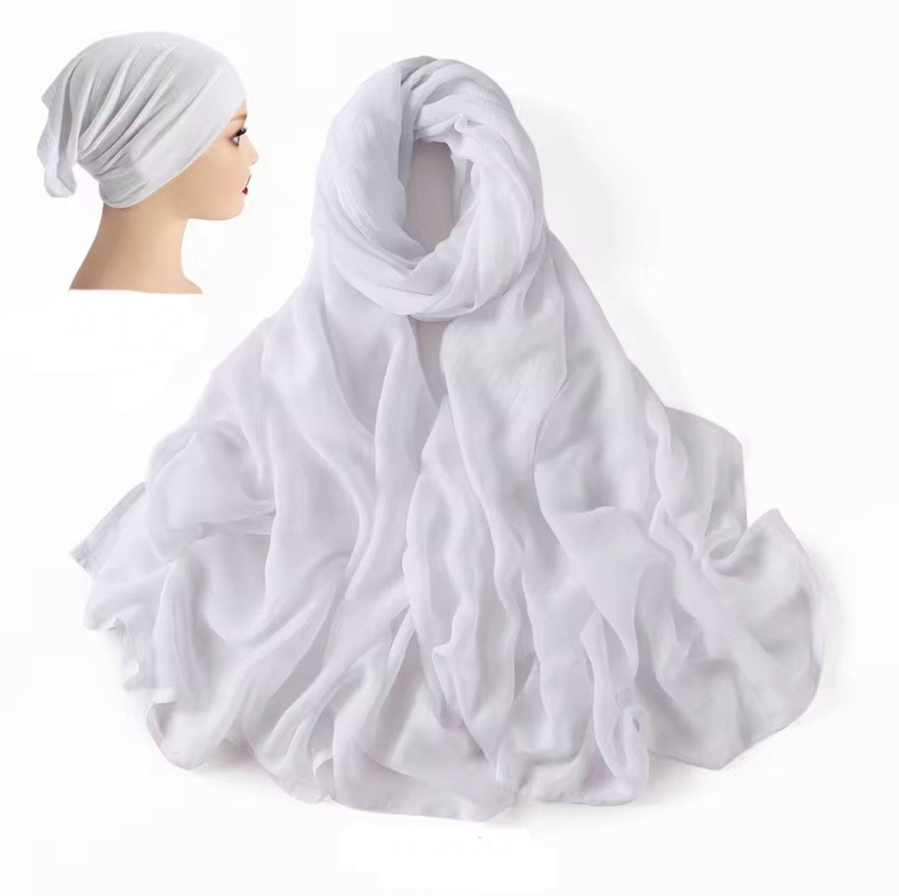 Modal Hijab-Bamboo Modal Matching with Modal Jersy Undercap